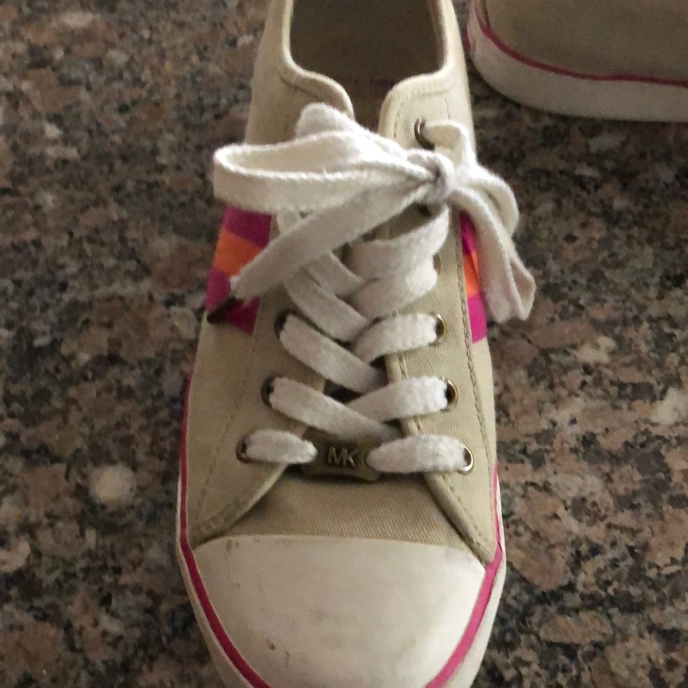 Michael Kors  tan tennis with trim